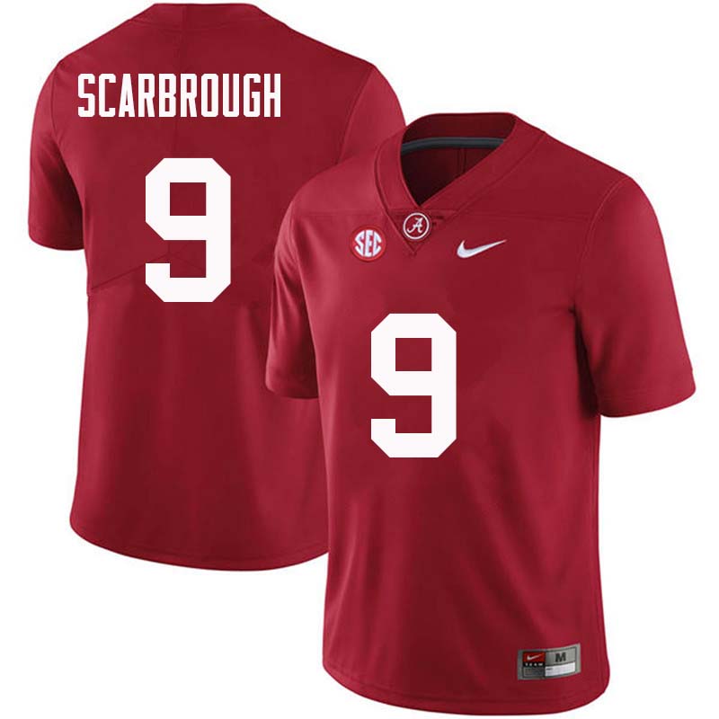 Men #9 Bo Scarbrough Alabama Crimson Tide College Football Jerseys Sale-Crimson